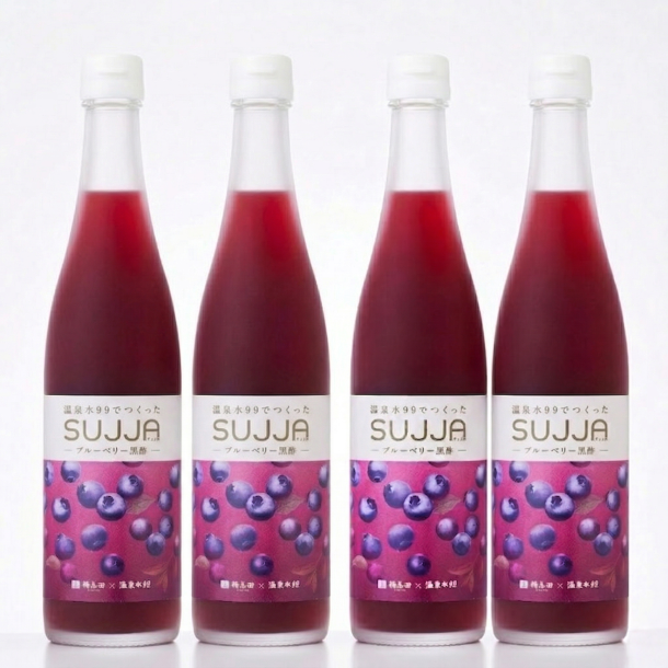 SUJJA ブルーベリー黒酢4本セット