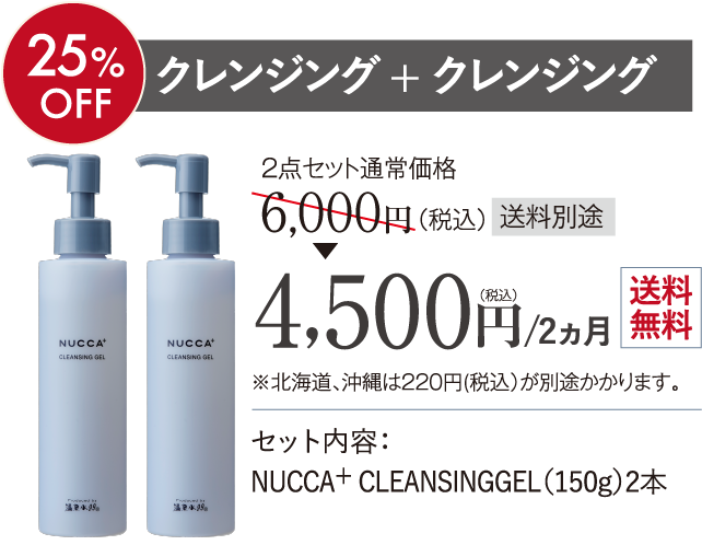 クレンジング + クレンジング